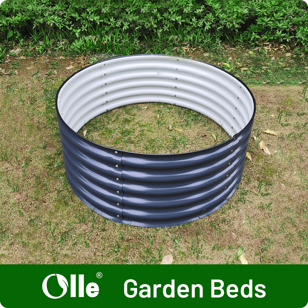 Olle Gardens 17" Tall x 42" Round Raised Garden Beds
