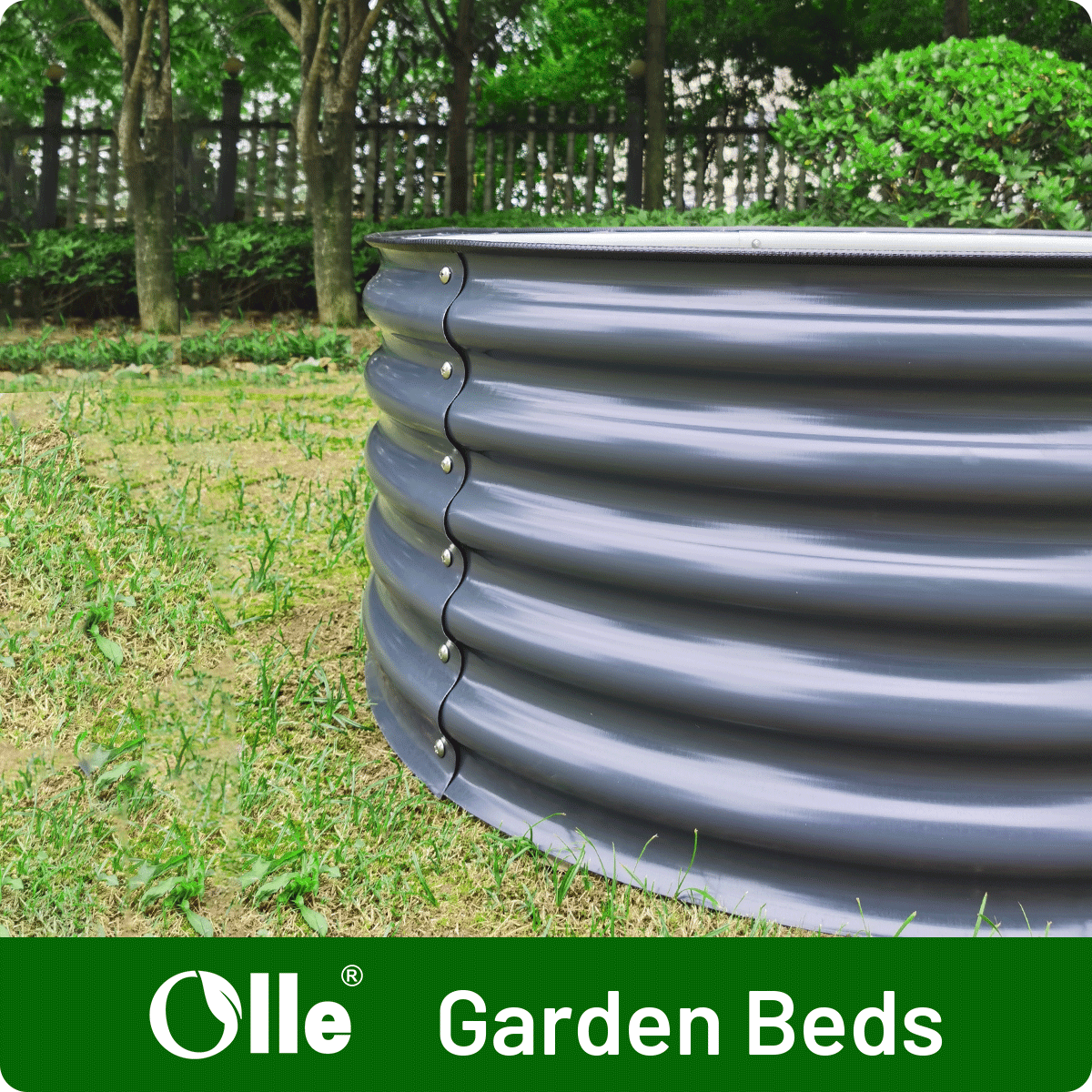 Olle Gardens 17" Tall x 42" Round Raised Garden Beds