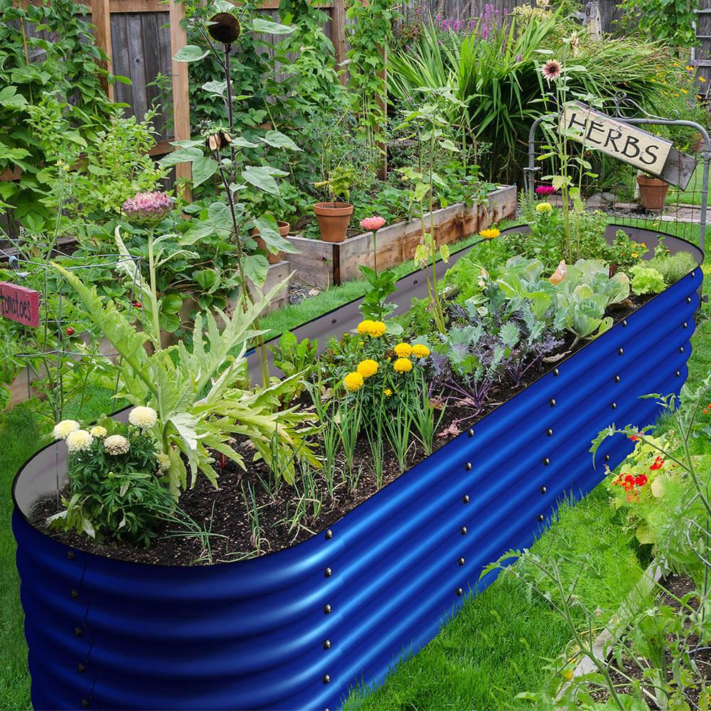 Olle Gardens 17" Tall, 12-in-1 Raised Garden Beds