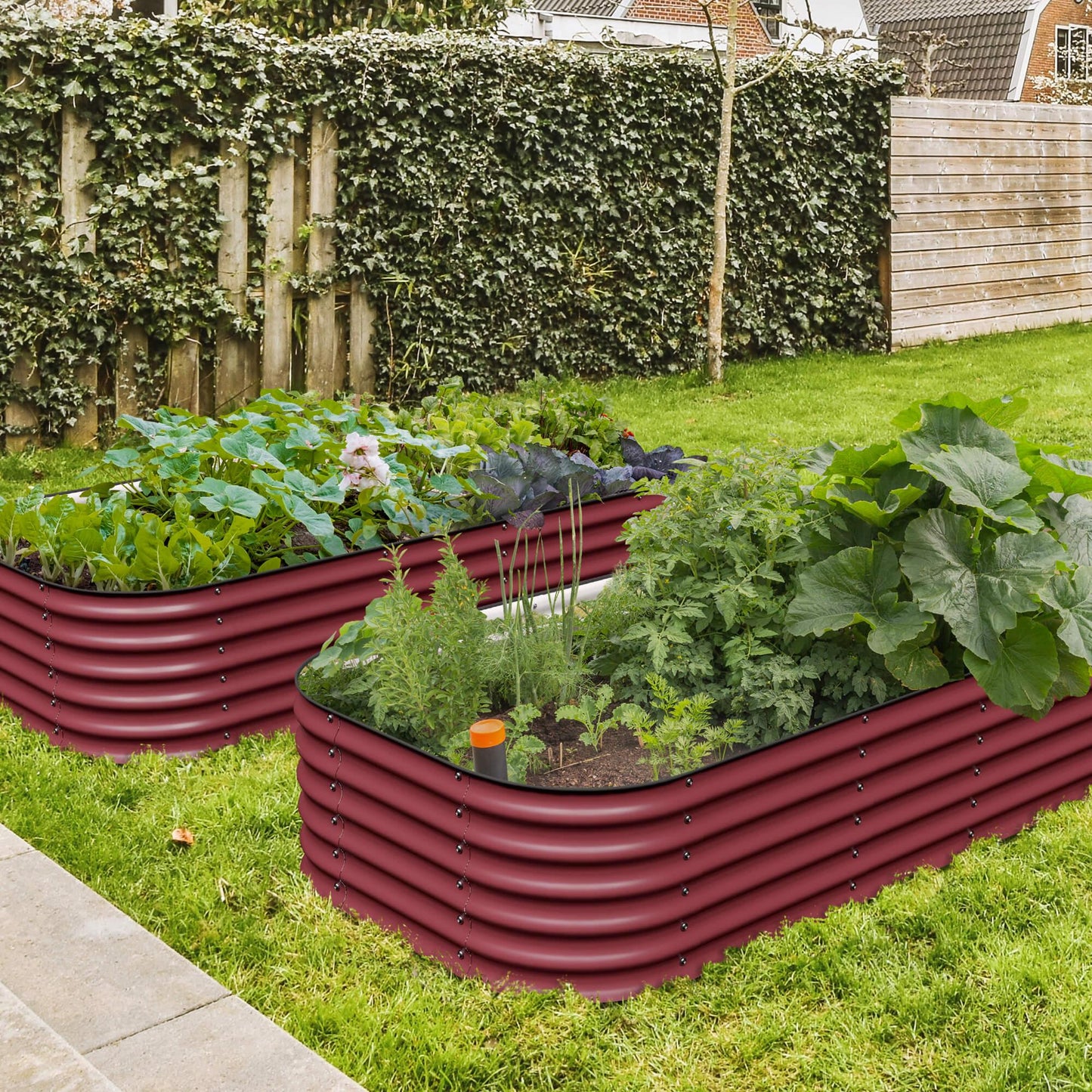 Olle Gardens 17" Tall, 12-in-1 Raised Garden Beds
