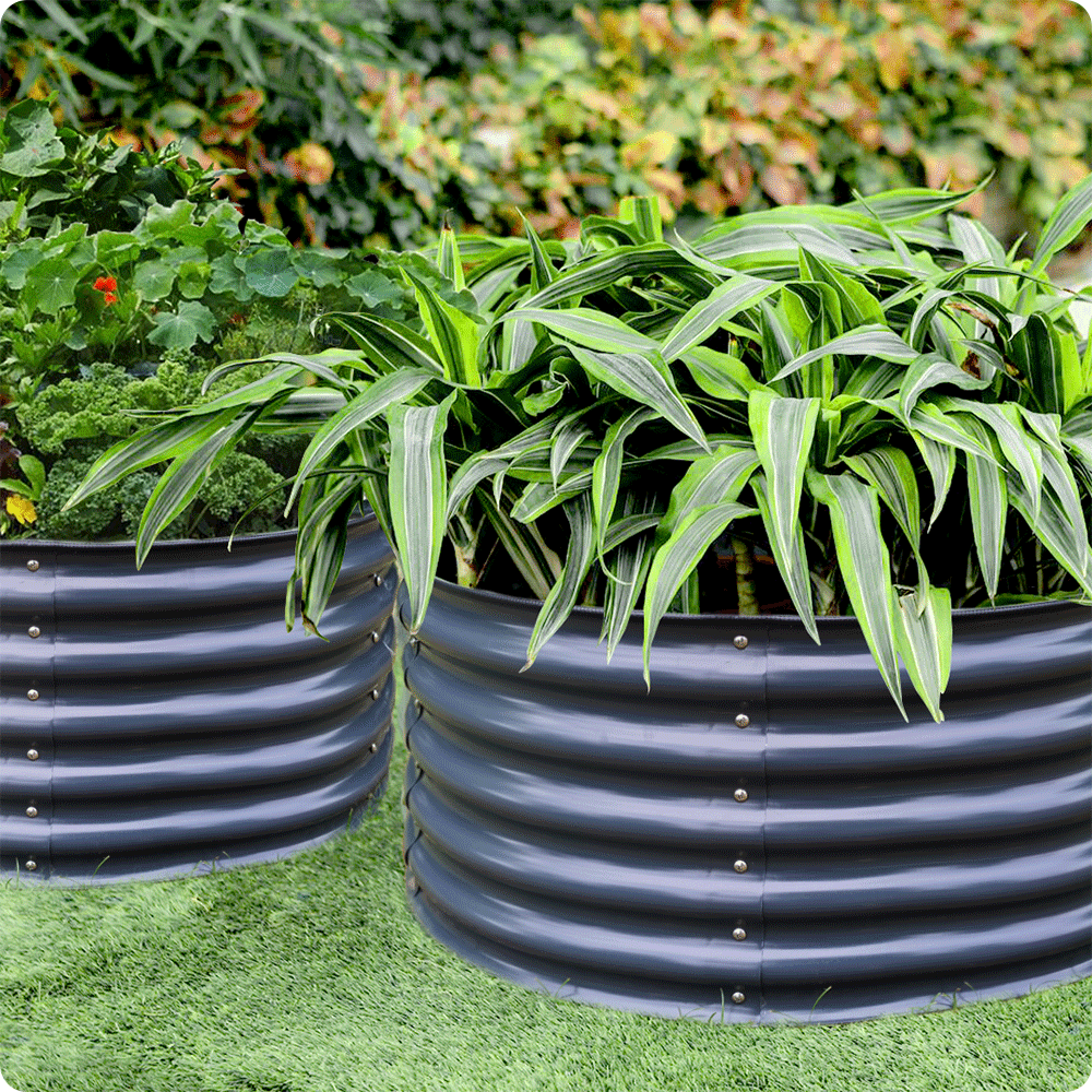 Olle Gardens 17" Tall x 42" Round Raised Garden Beds