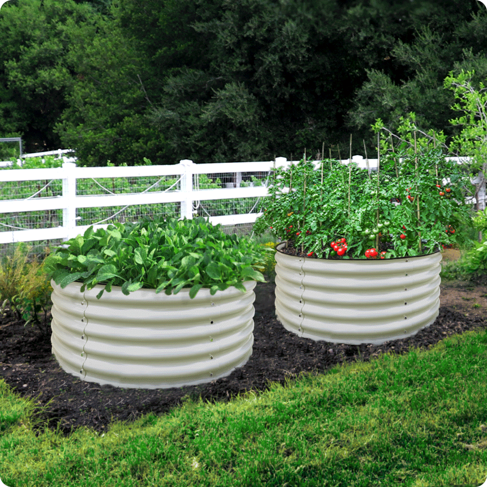 Olle Gardens 17" Tall x 42" Round Raised Garden Beds