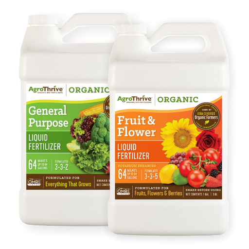 AgroThrive Fertilizer Combo Pack - General Purpose and Fruit & Flower