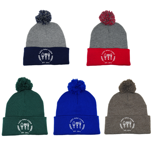 Lazy Dog Farm Embroidered Beanie - Assorted Colors