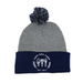Lazy Dog Farm Embroidered Beanie - Heather Gray/Navy