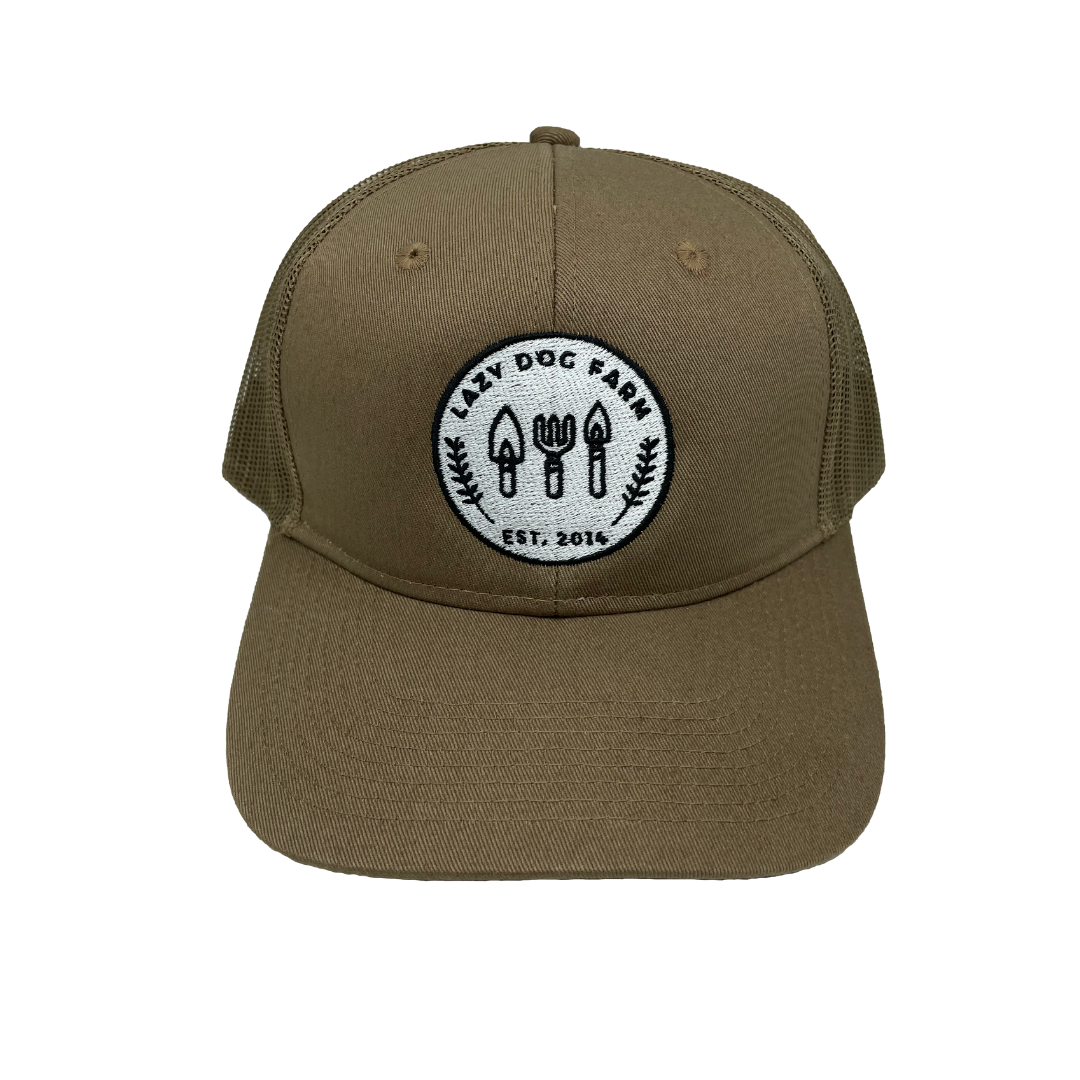 Embroidered Lazy Dog Farm Hat - Woodland